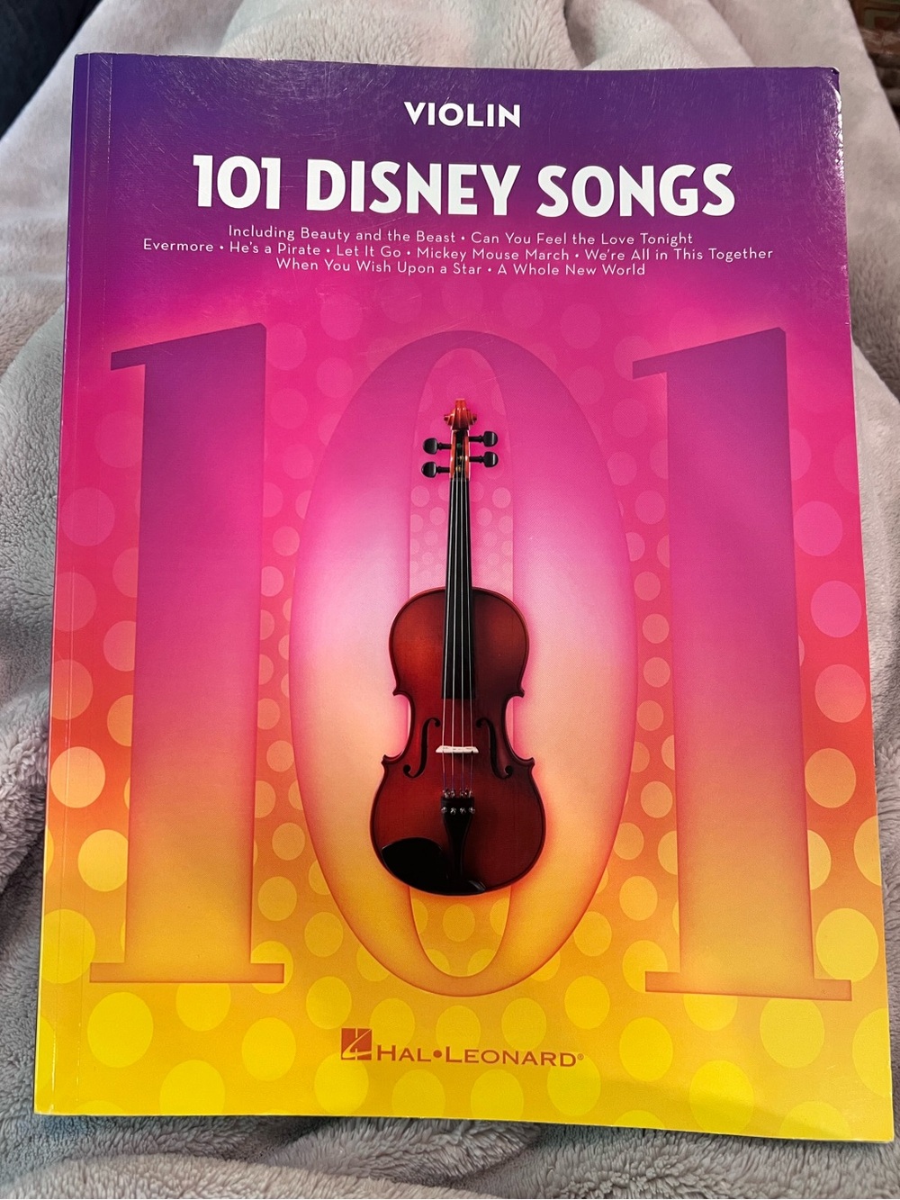 Violin 101 Disney Songs Sheet Music Book
